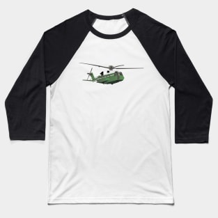 Green American Helicopter Baseball T-Shirt